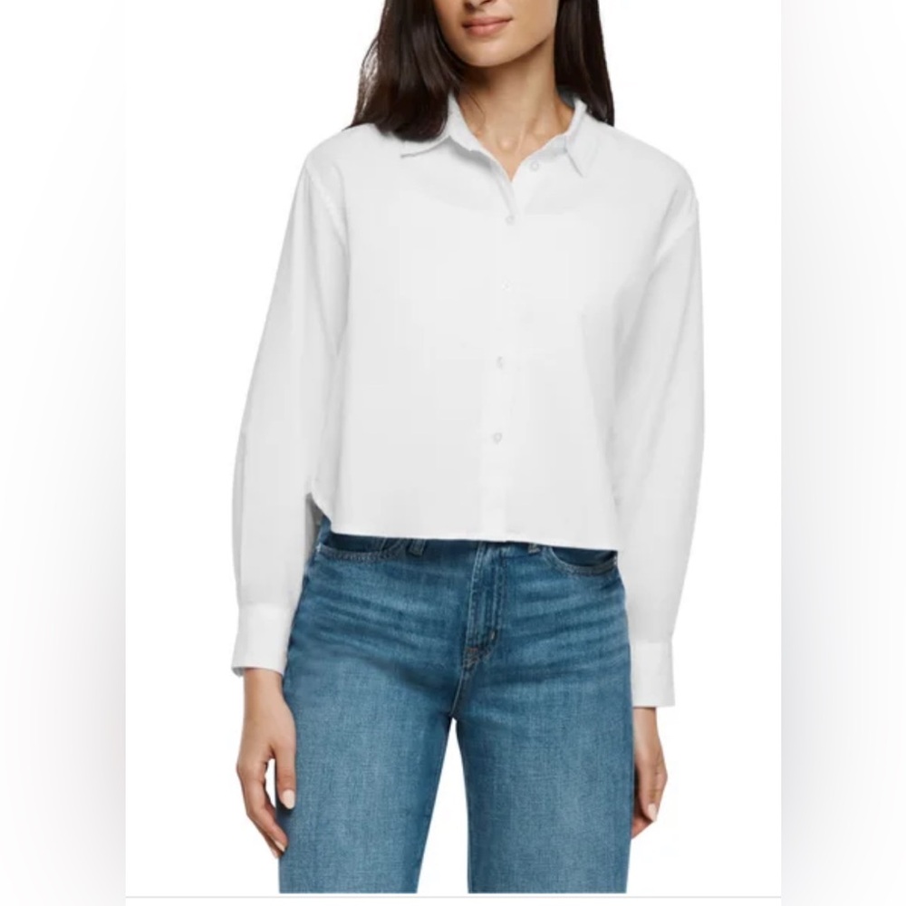 ✨ NWT Gap Cropped Poplin Button-Up Shirt ✨